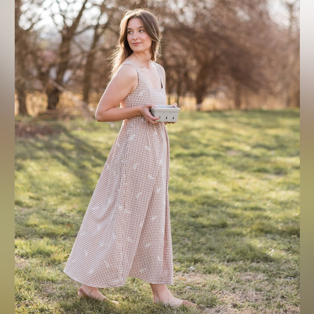 Neuflora Ravenna Gingham Maxi Dress